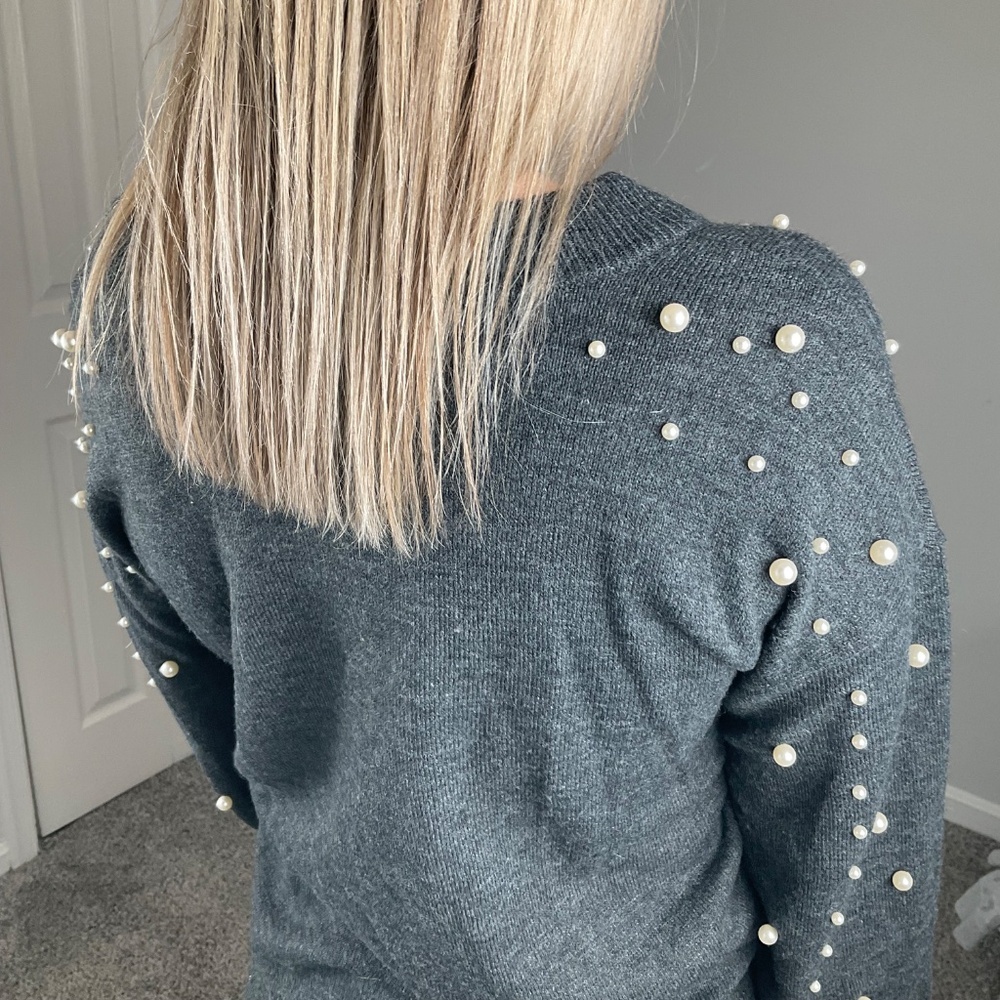 Pearl Detail Sweater